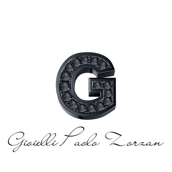 Charm Donna Oro Elements in Oro Diamante Black 0.02 Ct DCHF7278G.002 - DCHF7278G.002